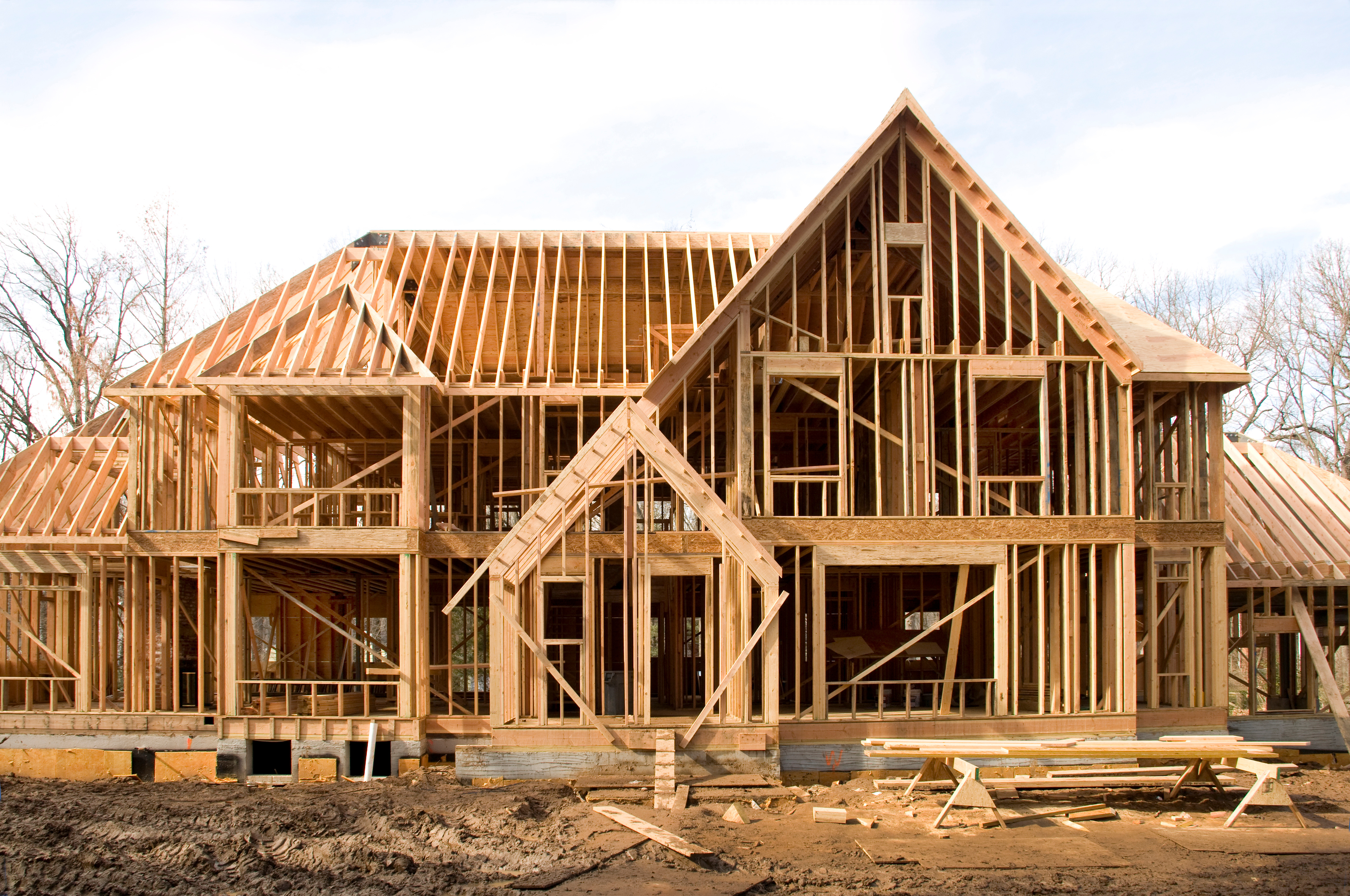 House being framed